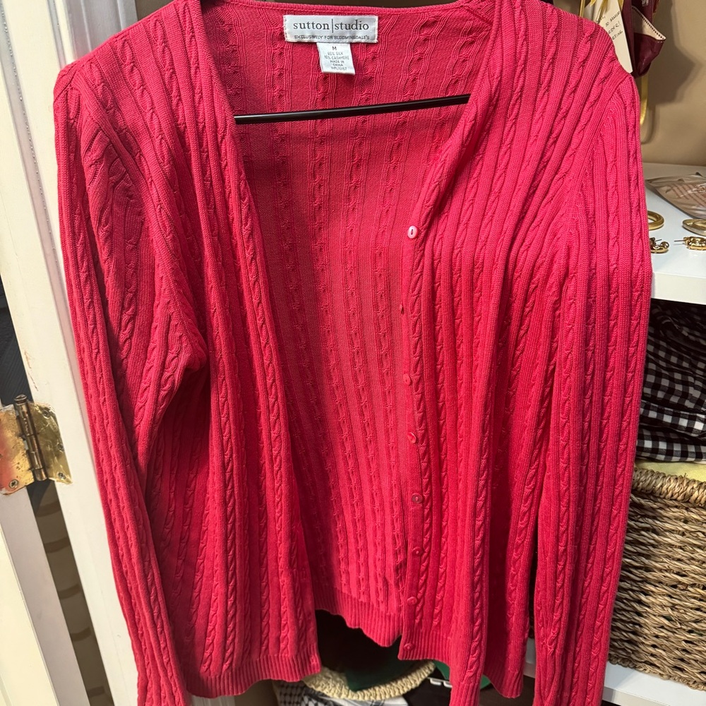 Pink cardigan